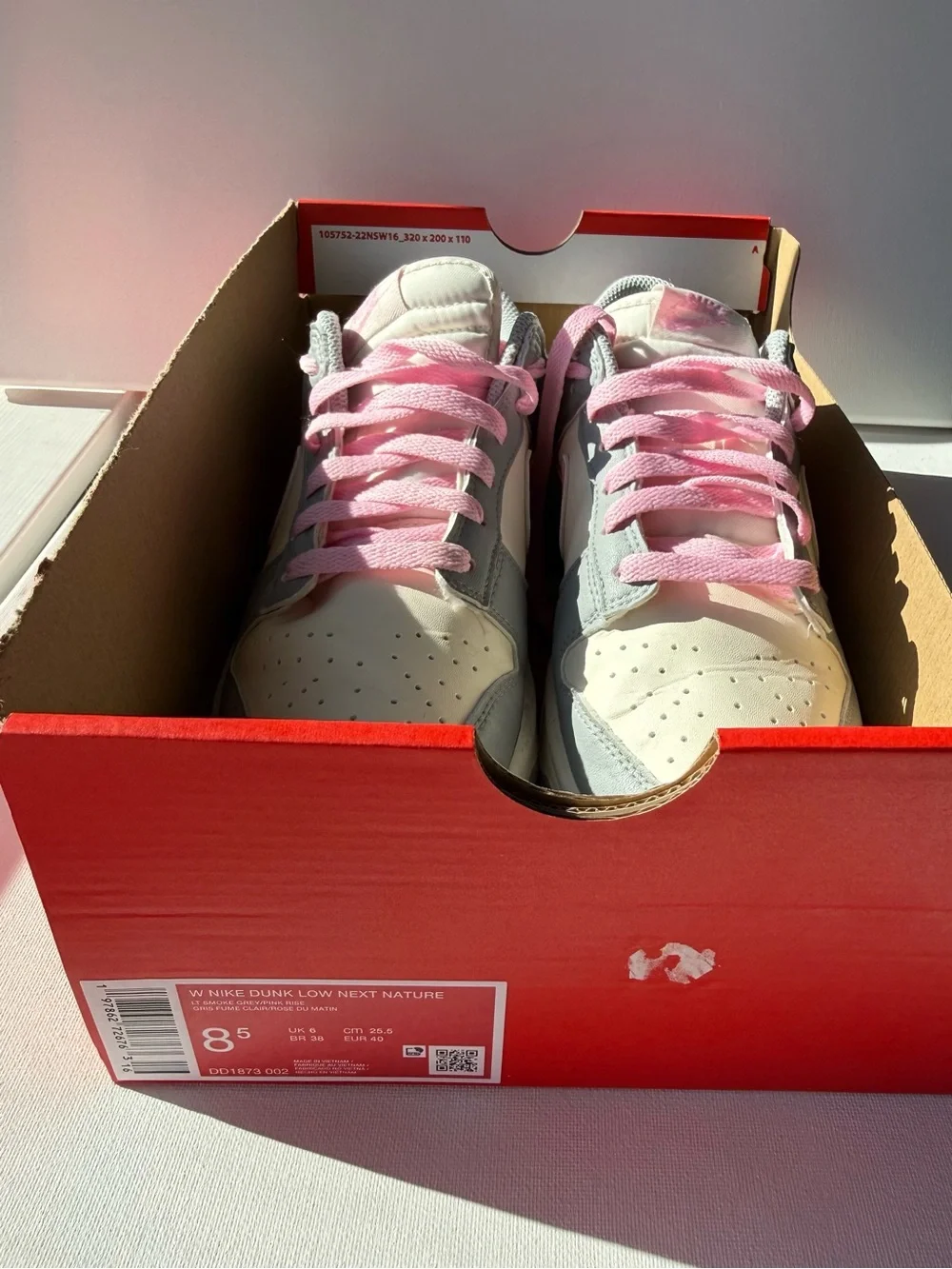 Nike Dunk Low Next Nature Pink Rise Grey Women’s 8.5 DD1873-002